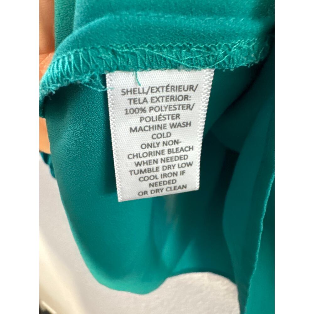 Ann Taylor Loft Turquoise 3/4 sleeve Blouse Womens size small - Picture 3 of 5